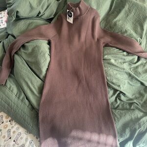 Ribbed Sweater Dress